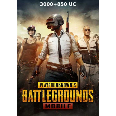 Пополнение валюты PUBG MOBILE 3000 + 850 UC Unknown Cash