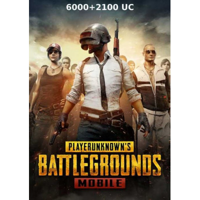 Пополнение валюты PUBG MOBILE 6000 + 2100 UC Unknown Cash