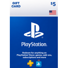 PLAYSTATION STORE GIFT CARD - 5 USD (US)