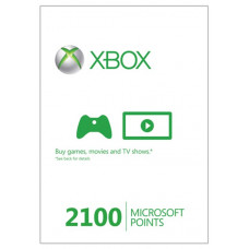 Xbox Live 2100 Microsoft Points Xbox 360 [Xbox Live  Xbox 360]