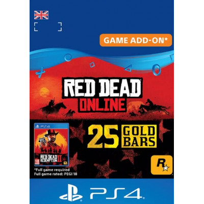 Red Dead Online: 25 Gold Bars PS4 (UK)