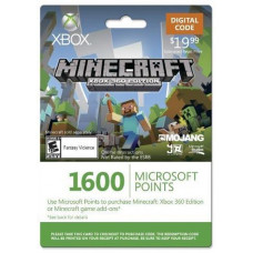 Xbox Live 1600 Microsoft Points for Minecraft: Xbox 360 Edition [Xbox Live  Регион None]