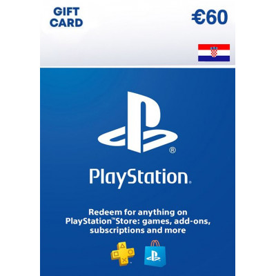 PLAYSTATION STORE GIFT CARD - 60 EUR (Croatia)