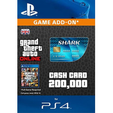 Grand Theft Auto Online GTA V 5) Tiger Shark Cash Card PS4 (UK [PlayStation Network  GTA V 5) Tiger Shark Cash Card PS4 (UK]