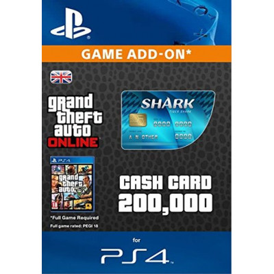 Grand Theft Auto Online (GTA V 5) Tiger Shark Cash Card PS4 (UK)