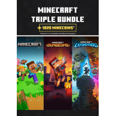 Minecraft Triple Bundle Xbox One & Xbox Series X|S WW [Xbox One & Xbox Series X/S Глобальный] Multiplayer requires platform specific online subscription (sold separately).