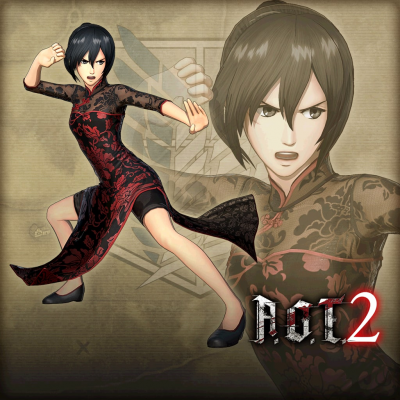 A.O.T. 2:костюм для персонажа Mikasa: китайское платье