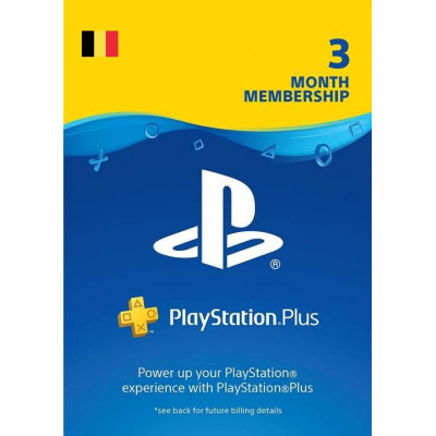 Playstation Plus (PS+) -3 Month Subscription (Belgium)