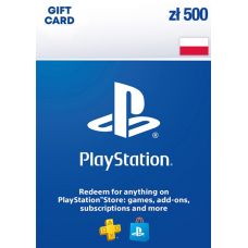Playstation Store Gift Card - 500 PLN Poland [PlayStation Network  Poland]