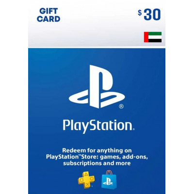 PLAYSTATION STORE GIFT CARD - 30 USD (UAE)