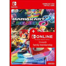 Mario Kart 8 Deluxe + 12 Month Family Membership Switch EU & UK [Nintendo  EU & UK]