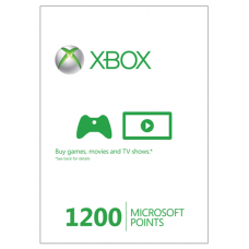 Xbox Live 1200 Microsoft Points Xbox 360 [Xbox Live  Xbox 360]