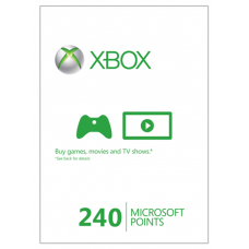 Xbox Live 240 Microsoft Points Xbox 360 [Xbox Live  Xbox 360]