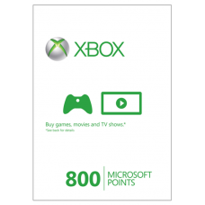 Xbox Live 800 Microsoft Points Xbox 360 [Xbox Live  Xbox 360]
